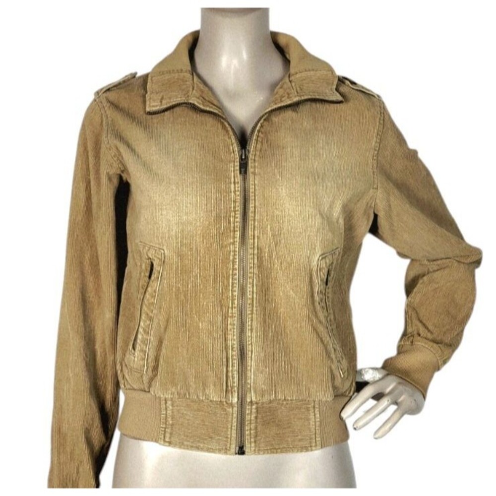 Vintage 80s 90s Billabong Brown Corduroy Zip-Up Jacket Women's Size Medium